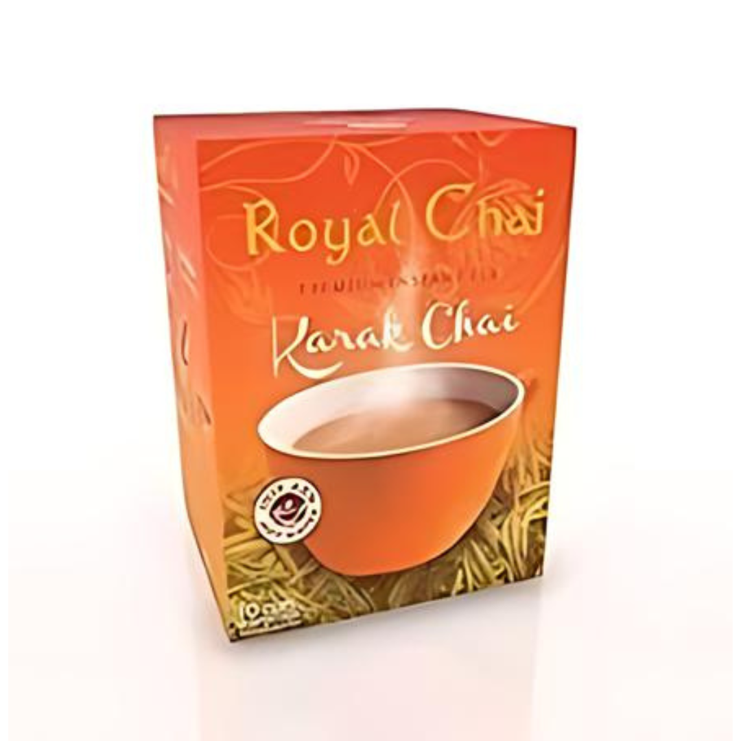 Royal Instant Karak Chai Tea Unsweetened 10 Servings 140g